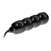 Tracer PowerCord ilgintuvas, 4 lizdai, 3m, juodas