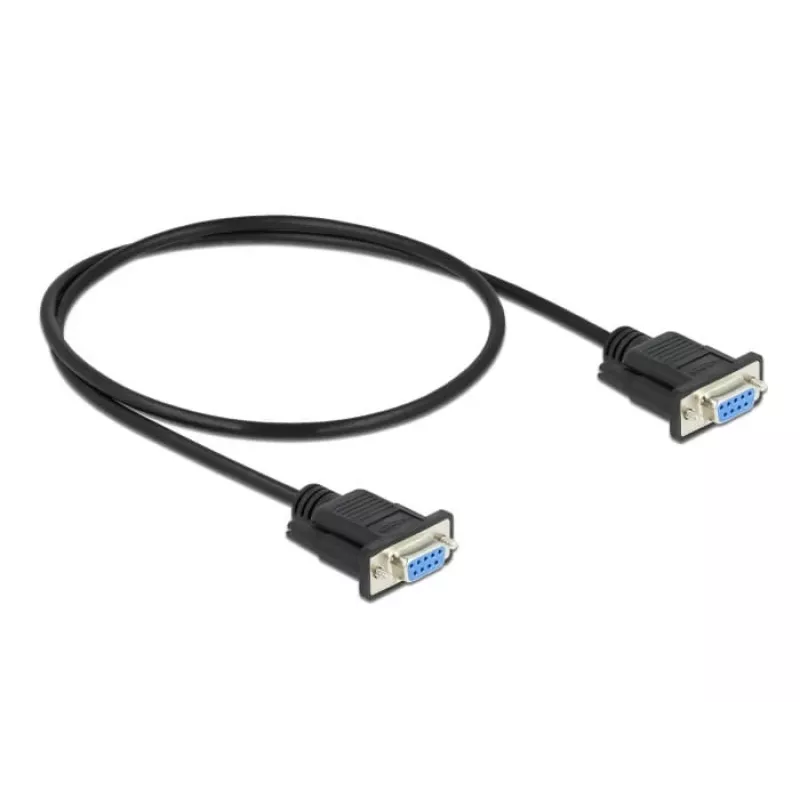 Nuoseklusis kabelis DeLOCK 86614 Juodas 0,5 m RS-232