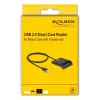 Išmaniųjų kortelių skaitytuvas DeLOCK 91724 USB Type-A juodas