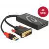 Kabelis DVI 24+1 + USB-A/DisplayPort 20 kontaktų DeLOCK 62596