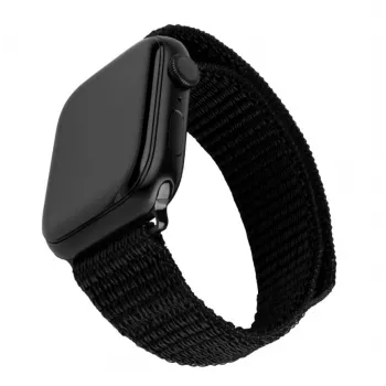 Niloninis laikrodžio dirželis FIXED Sporty Strap FIXNST2-436-BK, skirtas 38/40/41 mm laikrodžiams, juodas