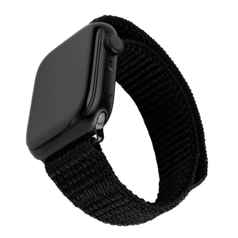 Niloninis laikrodžio dirželis FIXED Sporty Strap FIXNST2-436-BK, skirtas 38/40/41 mm laikrodžiams, juodas
