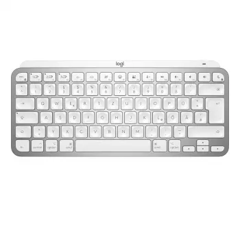 Logitech MX Keys Mini for Mac - klaviatūra - apšviesta - Bluetooth - QWERTZ - šveicariška - šviesiai pilka