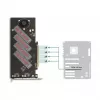 DeLOCK PCI Express 4.0 x16 kortelė į 4 vidinius NVMe M.2 Key M su radiatoriu ir ventiliatoriumi
