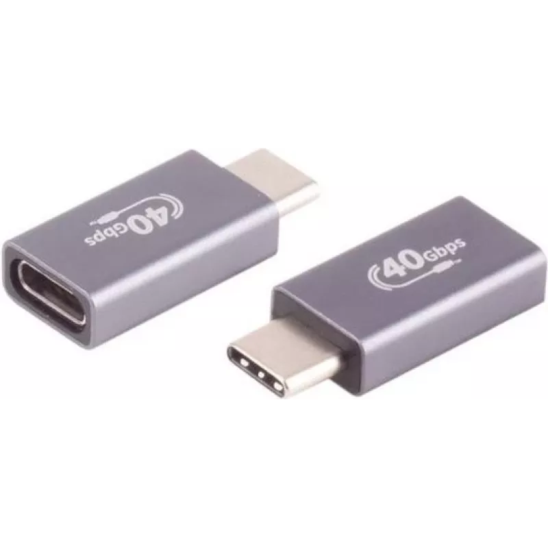USB-C adapteris ShiverPeaks Pro 4.0 Metal, USB-C į USB-C, metalinis korpusas