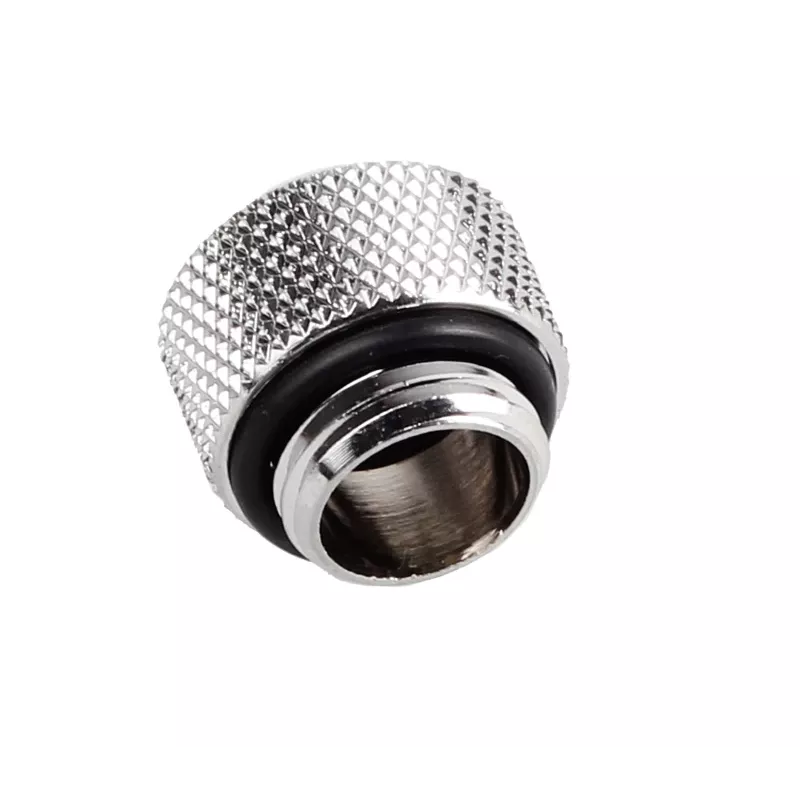 Bitspower Multi-Link adapteris tiesus G1/4 colio AG į 12 mm AD kieto vamzdelio – Blizgantis sidabras