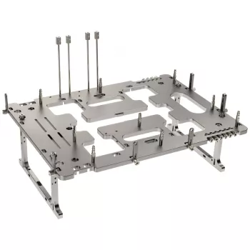 Benchtable korpusas Streacom BC1 V2 – atviras testavimo/stendo korpusas, titano spalva