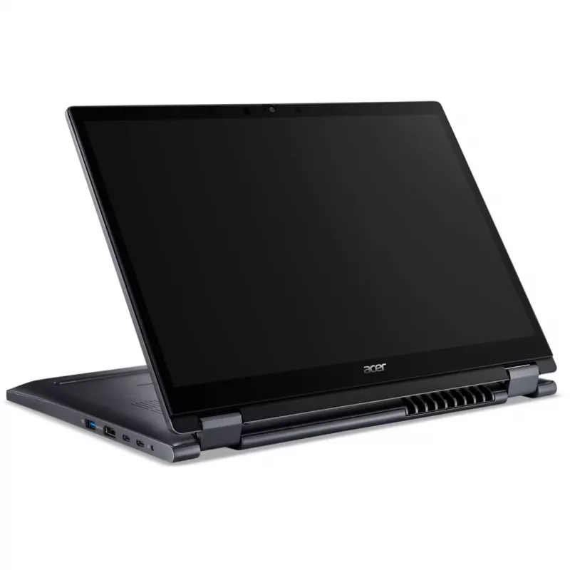 Hibridinis (2-in-1) nešiojamas kompiuteris Acer TravelMate TMP414RN-54-TCO-74CP — 14 colių WUXGA jutiklinis, Intel Core Ultra 7 155U, 16 GB DDR5, 512 GB SSD, 4G, Windows 11 Pro, mėlynas