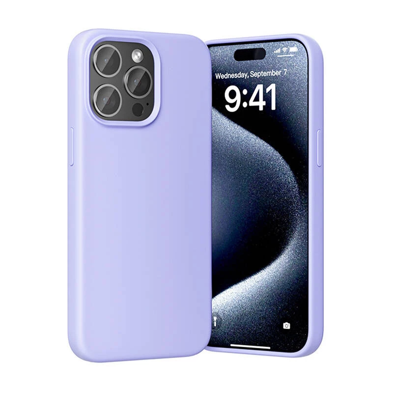 Telefono dėklas Vention Silicone Case KUFV0-40 skirtas iPhone 15 Pro Max, violetinis, silikoninis minkštas lieknas
