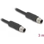 DeLOCK jutiklio / pavaros kabelis 3 m RST M12 juodas 80516