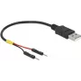 USB laidas DeLOCK 85400 0.1 m USB A Juodas