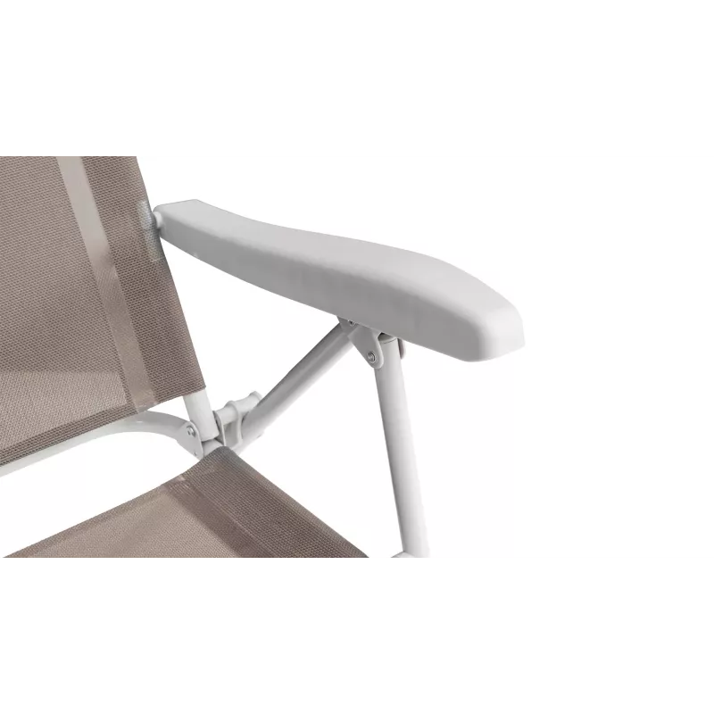 Stovyklavimo kėdė Outwell Cromer Toffee Tint — 2 kojų, 120 kg talpa, 730×610 mm, 5 kg