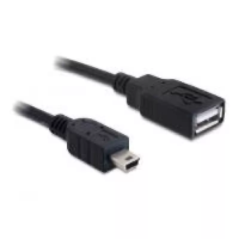 USB laidas DeLOCK 82905 USB 2.0 0,5 m USB A Mini-USB B juodas