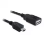USB laidas DeLOCK 82905 USB 2.0 0,5 m USB A Mini-USB B juodas