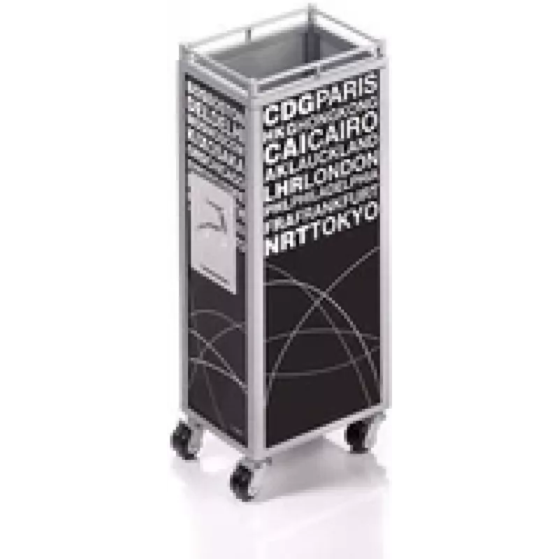 TROIKA MINI TROLLEY rašiklių/pieštukų laikiklis Metalas Juoda Balta