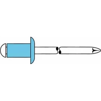 Aklinė kniedė GESIPA VA A2 5x12 mm plokščiai apvaliai galvutei 6–8 mm