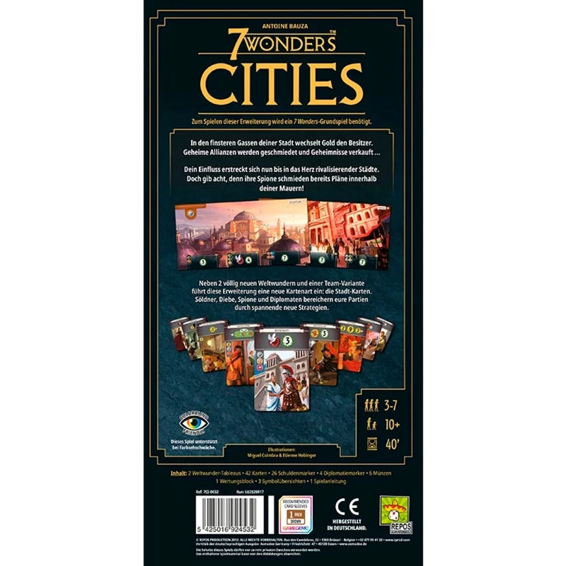 7 Wonders - Cities (neues Design), stalo žaidimo plėtinys