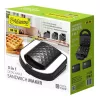 Skrudintuvas sumuštinių keptuvas Maestro MR-709 3 viename 750 W — sumuštinių presas, grilio ir vaflių plokštės, balta