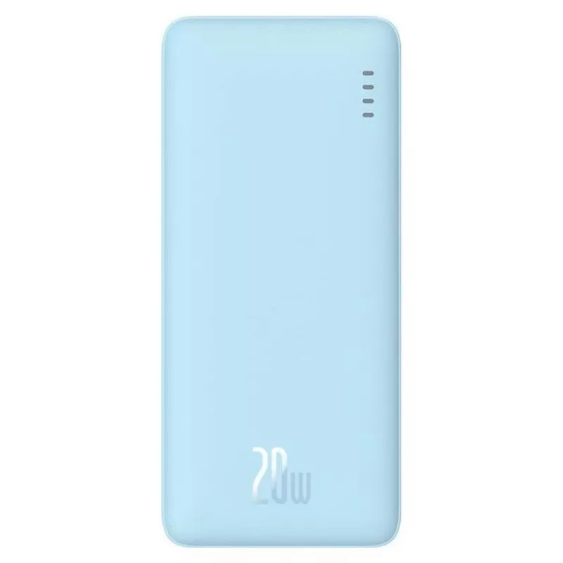 Nešiojama išorinė baterija Baseus Airpow 10000 mAh, 20W, LiPo, USB-C + USB-A, mėlyna
