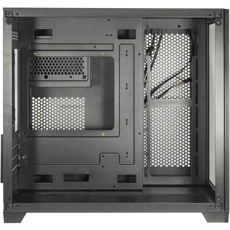 PC korpusas Inter-Tech C-501 Aspect Midi Tower juodas