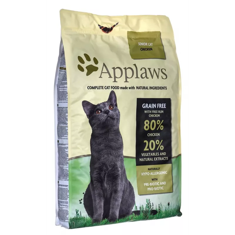 APPLAWS Senior Chicken - sausas kačių maistas - 7,5kg