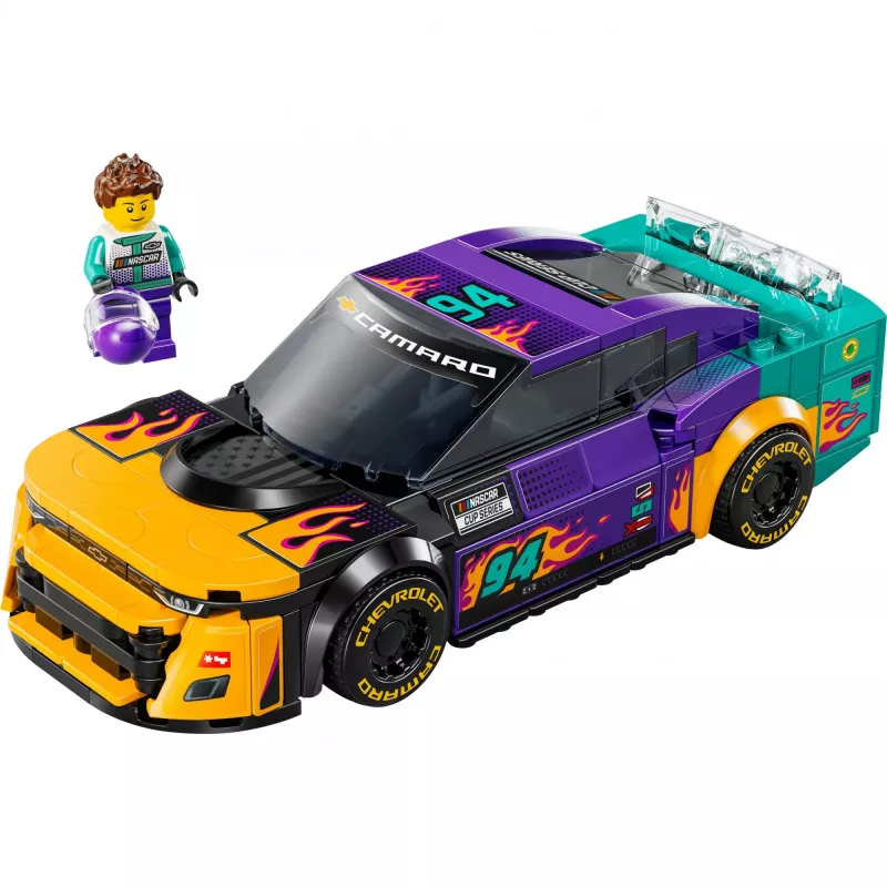 Konstruktorius LEGO Speed Champions 76935 NASCAR Next Gen Chevrolet Camaro ZL1, 328 detalės, 1 minifigūrėlė, amžius 9+