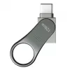 USB atmintinė Silicon Power C80 128 GB USB 3.2 Gen 1 (Type-A / Type-C) titano