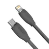 Baseus Jelly laidas USB-C į Lightning, 20 W, 1,2 m (juodas)
