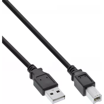 USB 2.0 laidas A į B InLine B-34502X, 1,8 m, juodas