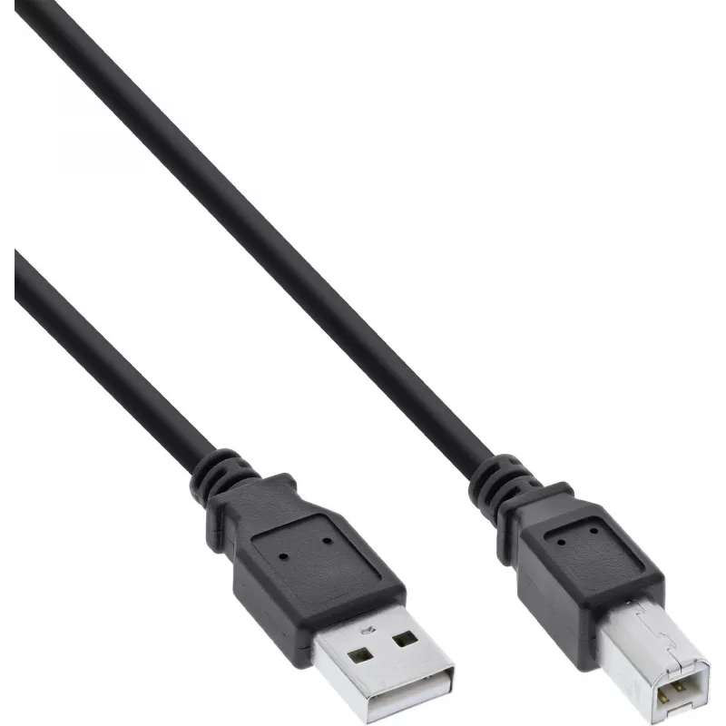 USB 2.0 laidas A į B InLine B-34502X, 1,8 m, juodas