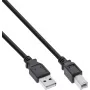 USB 2.0 laidas A į B InLine B-34502X, 1,8 m, juodas