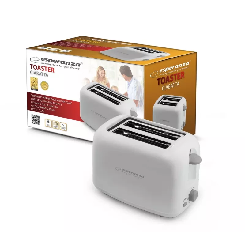 Esperanza EKT002 Caprese 2 skiltelės 600 W balta