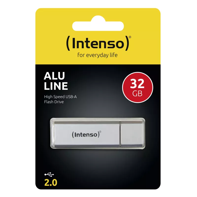 ATMINTINĖ LAIKMENĖ FLASH USB2 32GB/SIDABRINĖ 3521482 INTENSO
