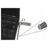 Dicota apsaugos kabelis T-Lock, kombinacinis, raktinis 3x7 mm lizdas