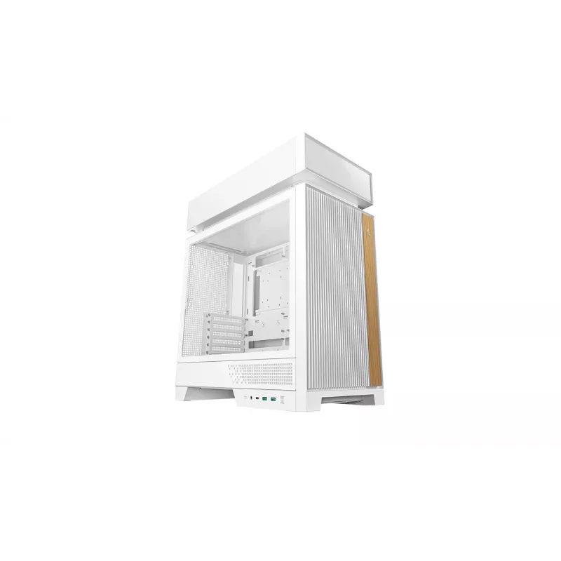 PC korpusas DeepCool CL660 WH White — ATX/Micro-ATX/Mini-ITX, grūdintas stiklas, palaiko ATX/PS2/SFX/SFX‑L PSU