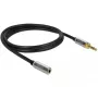 Garso kabelis 3,5 mm DeLOCK 85780 1 m juodas pilkas