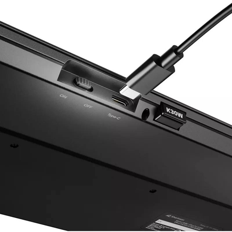 Sharkoon OfficePal K30W juoda DE išdėstymas guminiai kupolai