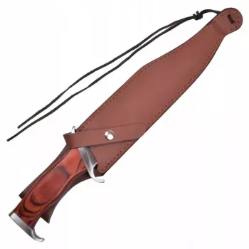 Fiksuotas išgyvenimo peilis Cinema Classic CC-H3 Rambo III 425 mm, plieninė geležtė, Codura rankena, odinis apvalkalas