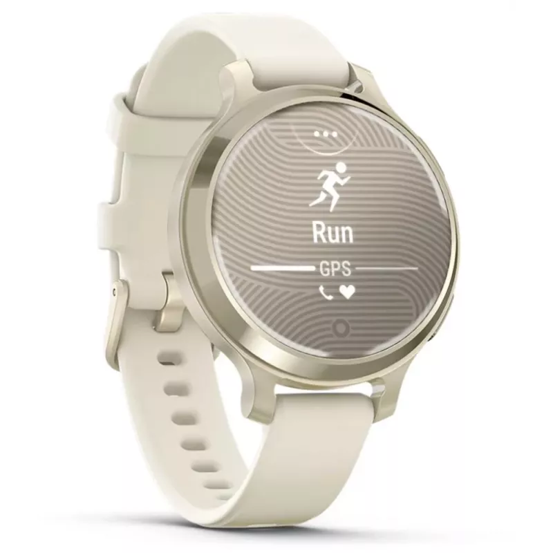 Garmin Lily 2 Active 38 mm Skaitmeninis 240 x 201 pikselių Liečiamas ekranas Smėlio spalvos GPS (palydovas)