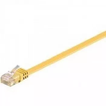 Wentronic RJ-45 CAT6 2m komutacinis kabelis, Male/Male, U/UTP, Geltona (96414)