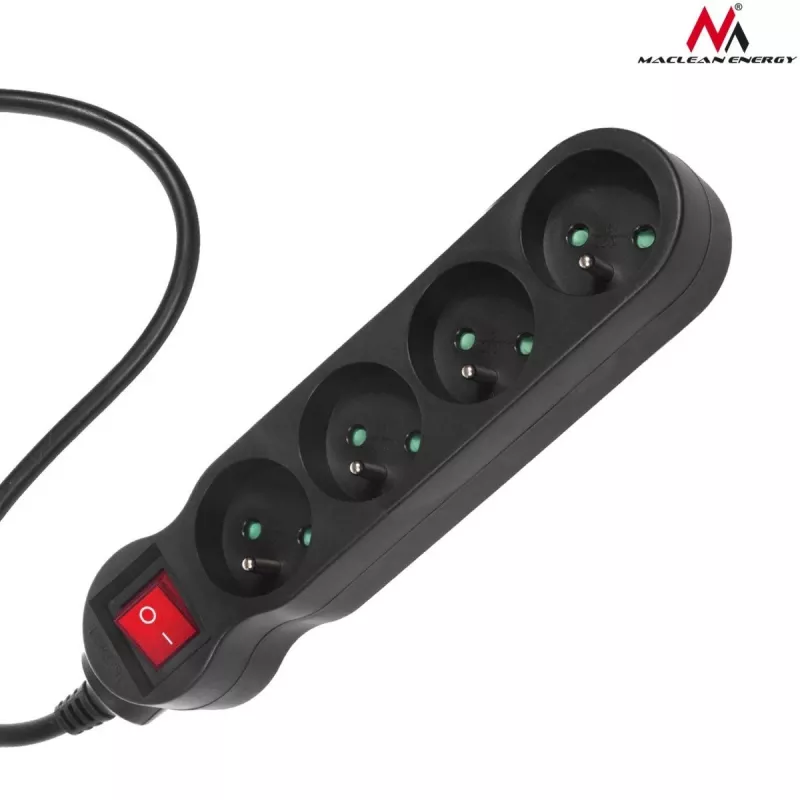 MCE182 elektros ilgintuvas Band kištukinis lizdas 4 lizdai (5 M) - Maclean