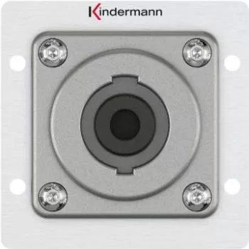 Kištukinis lizdas Speakon Kindermann 7444000413 — 1 modulio aliuminio, 50×50 mm, 40 mm gylis
