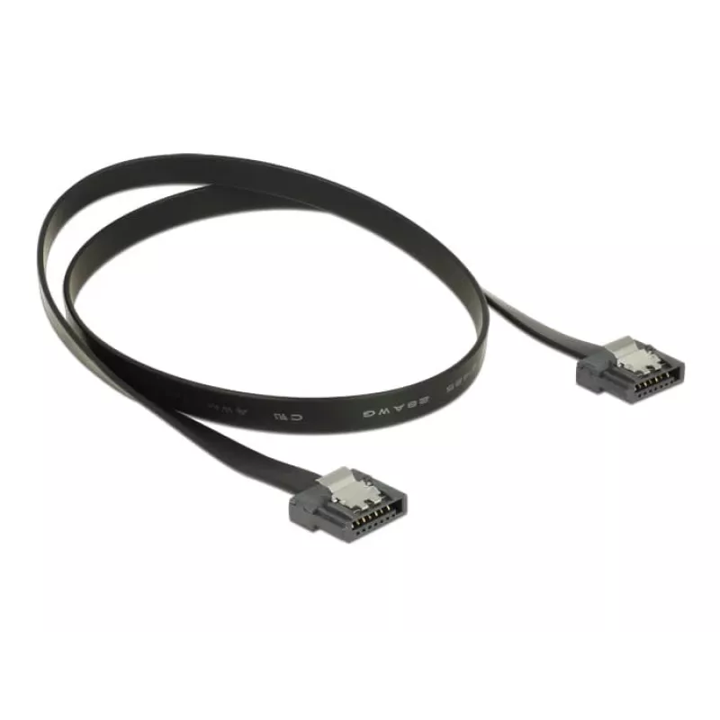 SATA laidas DeLOCK 83841 0,5 m SATA III 7 kontaktų juodas
