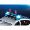 Playmobil policijos automobilis su sirena ir mirksinčia šviesa, įvairiaspalvis, plastikinis, 3+