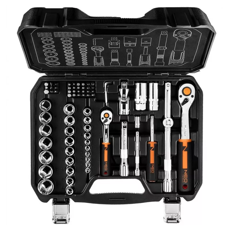 NEO tools 10-054 galvučių ir terkšlių rinkinys