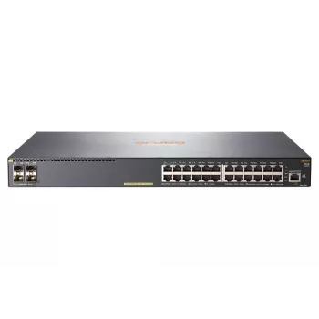 HPE - Aruba Series - Switch - 2540 24G PoE+ 4SFP+ - Valdomas - 24 x 10/100/1000 (PoE+) + 4 x 10 Gigabit Ethernet / 1 Gigabit Ethernet SFP+ - Stalinis, montuojamas stelaže, montuojamas ant sienos