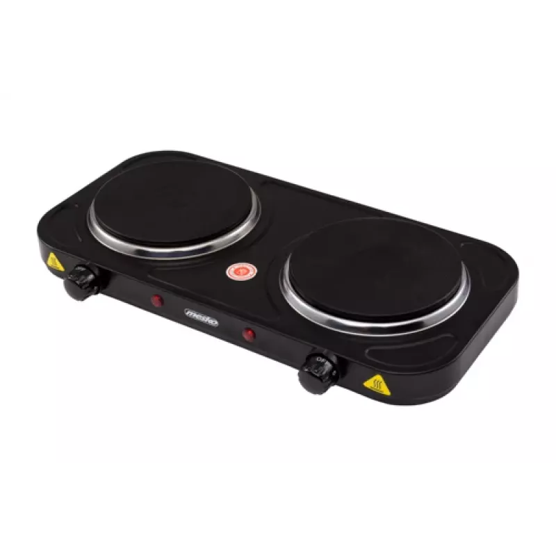 Mesko Home MS 6509 kaitlentė juoda stalviršio sandari kaitvietė 2 zonos (-ų)