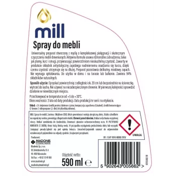 MILL Clean baldų purškiklis 590 ml