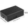 INTER-TECH korpusas Raspberry Pi 5 — ODS-739 kompaktiško dizaino