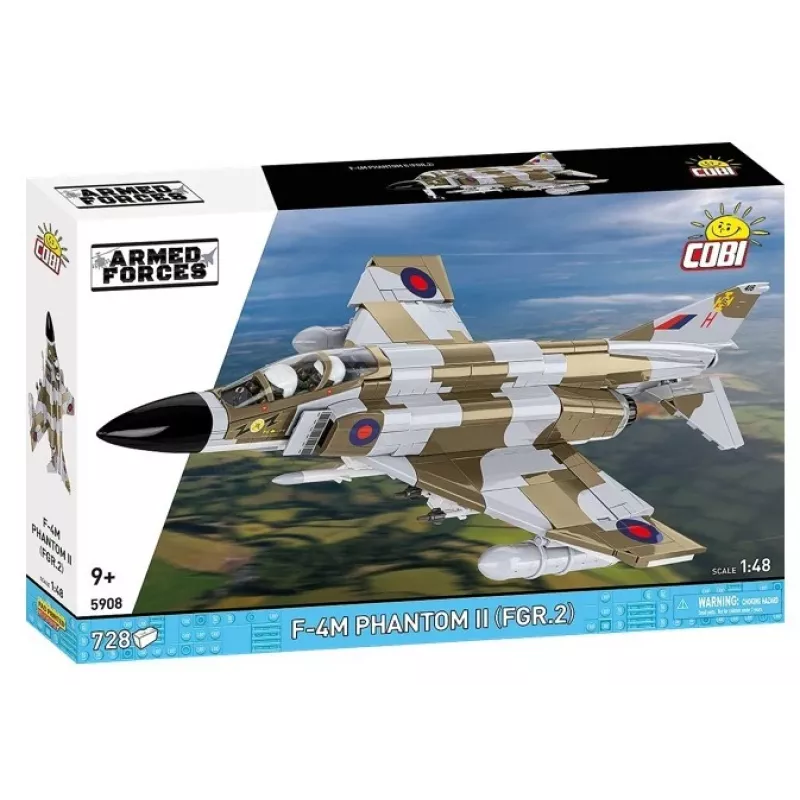 Cobi Blocks F-4M Phantom II karinio orlaivio modelis, 728 dalių konstravimo rinkinys